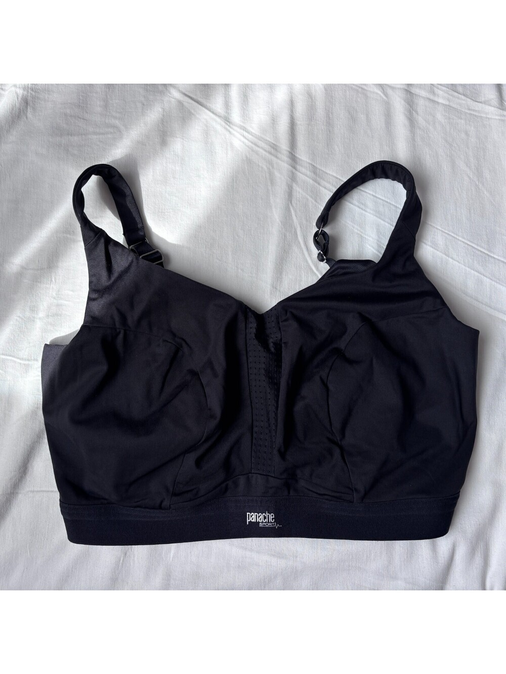 Panache Sports Bra Plus Size 36H Solid Black